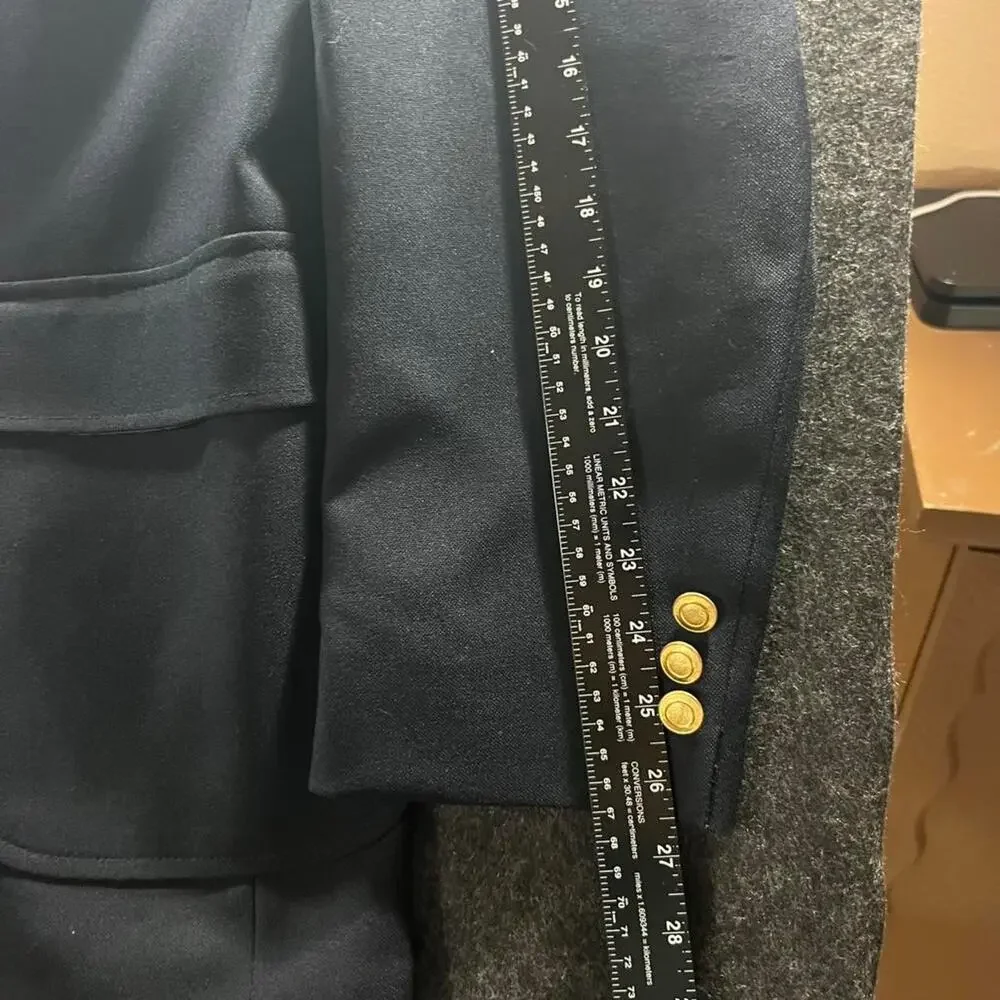 Luxurious Navy blue blazer with gold buttons